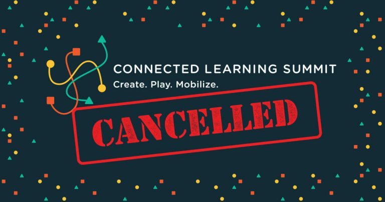 Connected Learning Summit 2020 event cancelled graphic