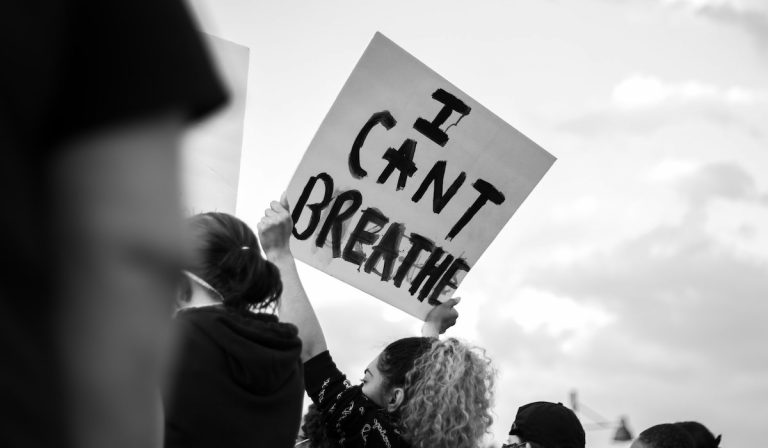 I Can't Breathe Protest Sign