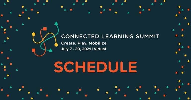 Connected Learning Summit 2021 schedule banner