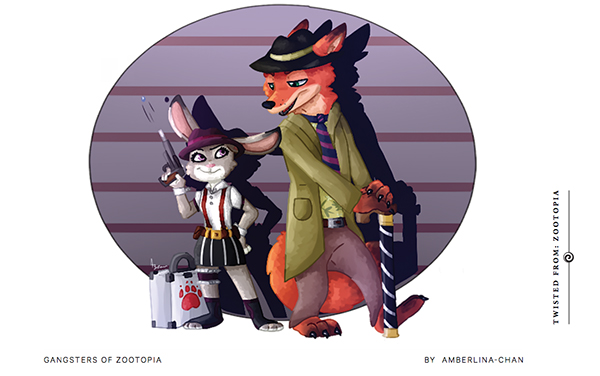 Gangsters of Zootopia drawing By Amberlina-Chan