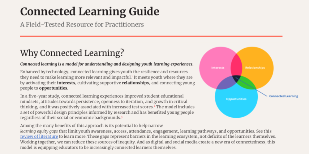 Connected Learning Guide graphic
