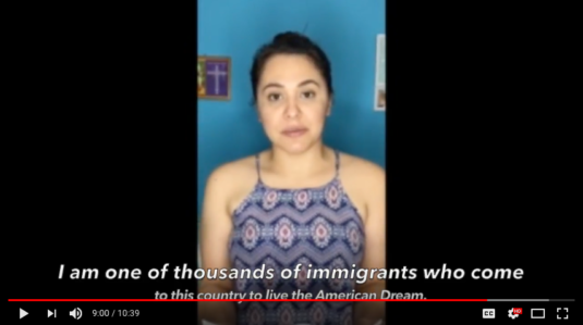 Video Screenshot of immigrant video